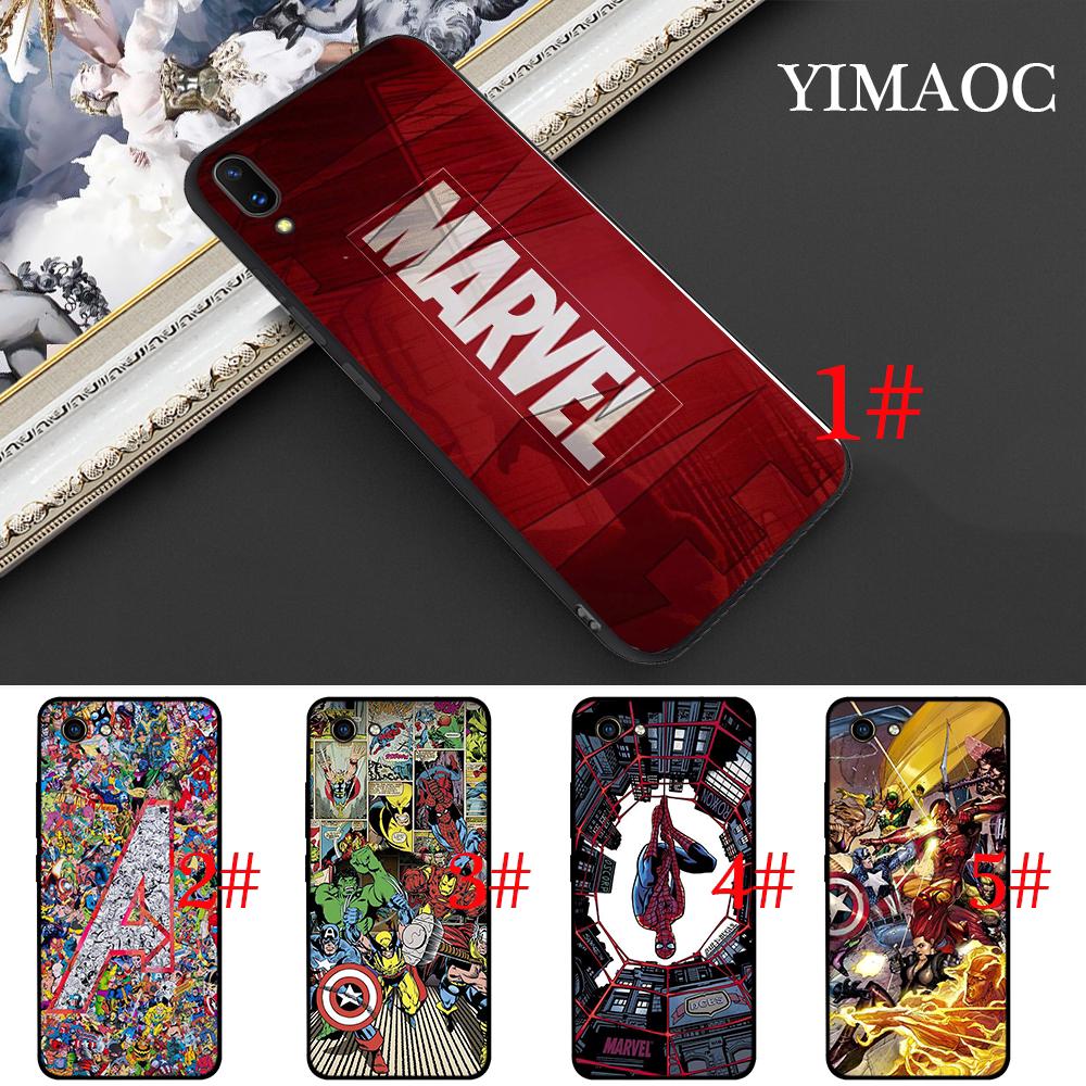 เคสโทรศัพท์พิมพ์ลายการ์ตูน vivo y 17 y 69 y 73 y 91 y 91 c y 93 v 5 z 5 x marvel heros แบบนุ่ม tpu