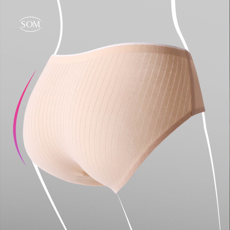◇◄Som Underwear กางเกงในผู้หญิงไร้ขอบ งานนำเข้า ผ้าทอ เนื้อดี กกน.3D เอวต่ำถึงสะดือ กางเกงในแฟชั้นเกาหลีๆ  A15