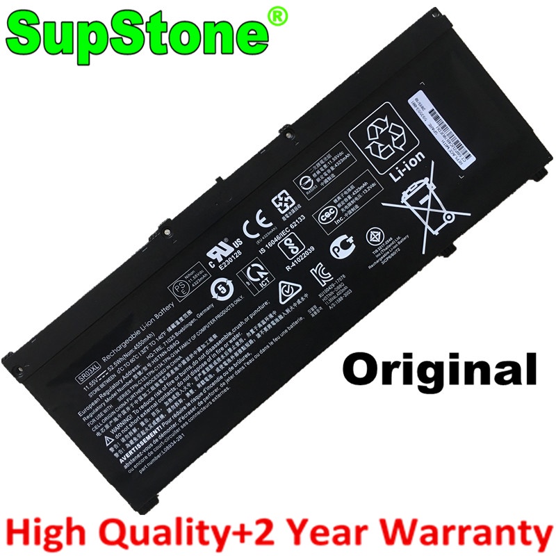 SupStone Original SR03XL L08934-2B1 L08855-855 Laptop Battery For HP OMEN 15-CE,17-CB0052TX Pavilion Gaming 15-CX0096T00