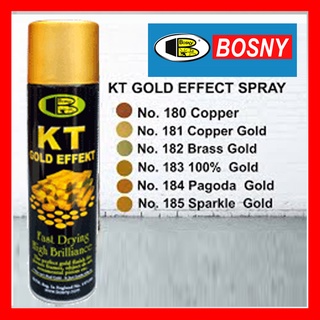 สีสเปรย์ ทองคำ (BOSNY) KT Gold  (200 CC.) มีให้เลือกหลายเฉดทอง