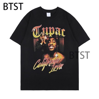 2021 ใหม่ 2pac Rap เสื้อยืดพิมพ์ O-Neck แขนสั้นแขนสั้นผู้ชายปกติคุณภาพสูงฮิปฮอปเสื้อยืดเสื้อยืด jp-