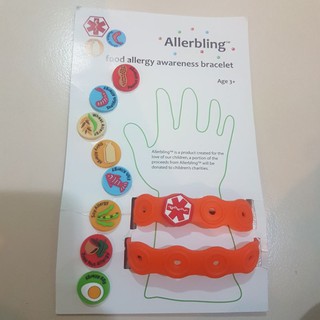 Allerbling สายข้อมือสำหรับเด็กแพ้อาหาร