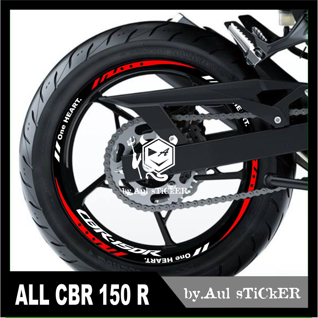 HONDA CBR 150 R NEW DESIGN สติ๊กเกอร์ขอบ One HEART