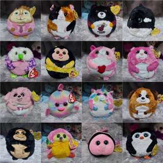 LL 01 - ตุ๊กตา ty Ballz + tag ขนาด 6 นิ้ว - ตัวกลม บอล งานคัดป้าย