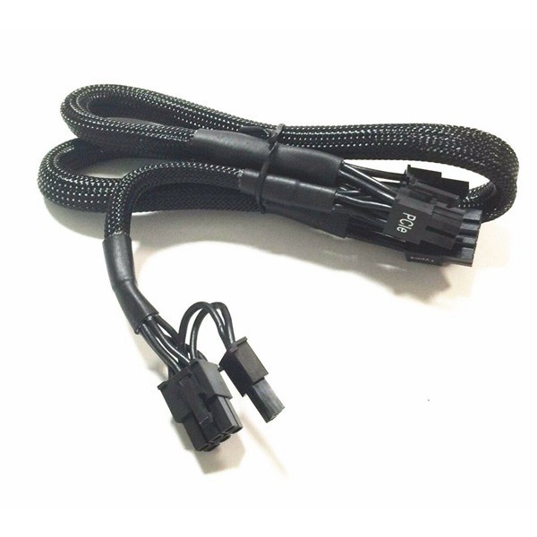 สายถักไฟเลี้ยงการ์ดจอ Corsair GPU PCIe 8pin 6 + 2Pin  Modular