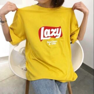 เสื้อยืดสไตล์เกาหลี lazy