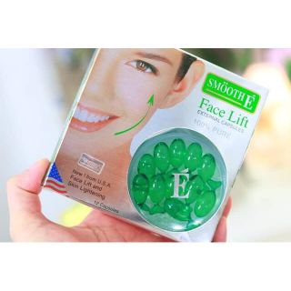 SMOOTH E FACE LIFT EXTERNAL CAPSULES สมูท อี เฟซลิฟ เอกเทอนอล (12 แคปซูล) ของแท้100%