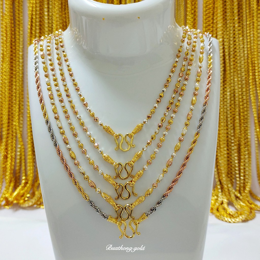 สร้อยคอ3กษัตริย์งานอิตาลีแท้ 92.5%  เกรดงานขึ้นห้าง รับประกันสินค้าสีสวยเหมือนจริง ไม่ลอกไม่ดำโดนน้ำหอมได้ ใส่ลงทะเลได้