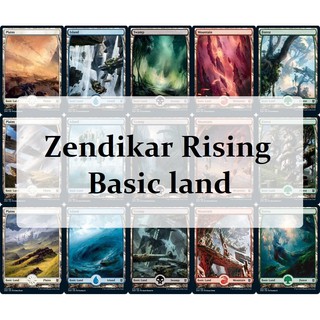 [MTG] Zendikar Rising Basic Lands 1 ใบ [ภาษาอังกฤษ][Land][Fullart]