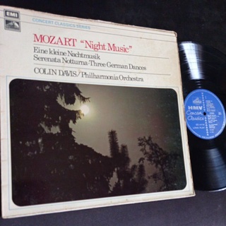 แผ่นเสียง 12 นิ้ว เพลง คลาสสิค MOZART Night Music colin Davis Philharmonia orchestra