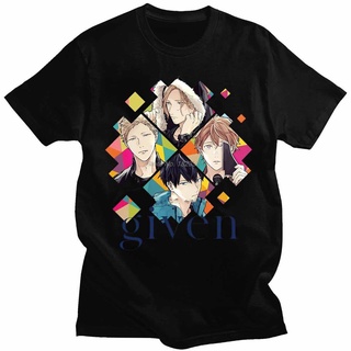 [S-5XL]เสื้อยืดแขนสั้น พิมพ์ลายการ์ตูนอนิเมะ Yaoi Bl Given สไตล์ญี่ปุ่น สําหรับผู้ชาย