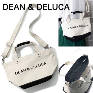 Dean &amp; deluca ใหม่ 2WAY กระเป๋าถือ กระเป๋าสะพายไหล่ ผ้าแคนวาส มีซิป