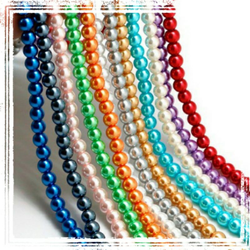 แก้ว PEARL BEADS ~8MM
