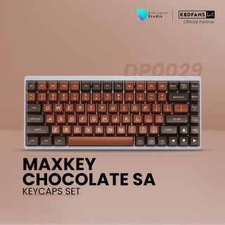 ( KBDFANS(เคบีดีแฟนส์) Keycap set MAXKEY CHOCOLATE SA