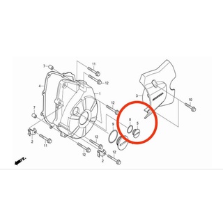 90084-428-000 ฝาปิดช่องดูจังหวะจุดระเบิดพร้อมโอริน Honda เวฟ125 ทุกรุ่น อะไหล่แท้ศูนย์💯%