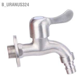 B_uranus324 G1/2 Garden Faucet Wall Mounted Brushed Outdoor Wash Basin Mop Pool Lengthen