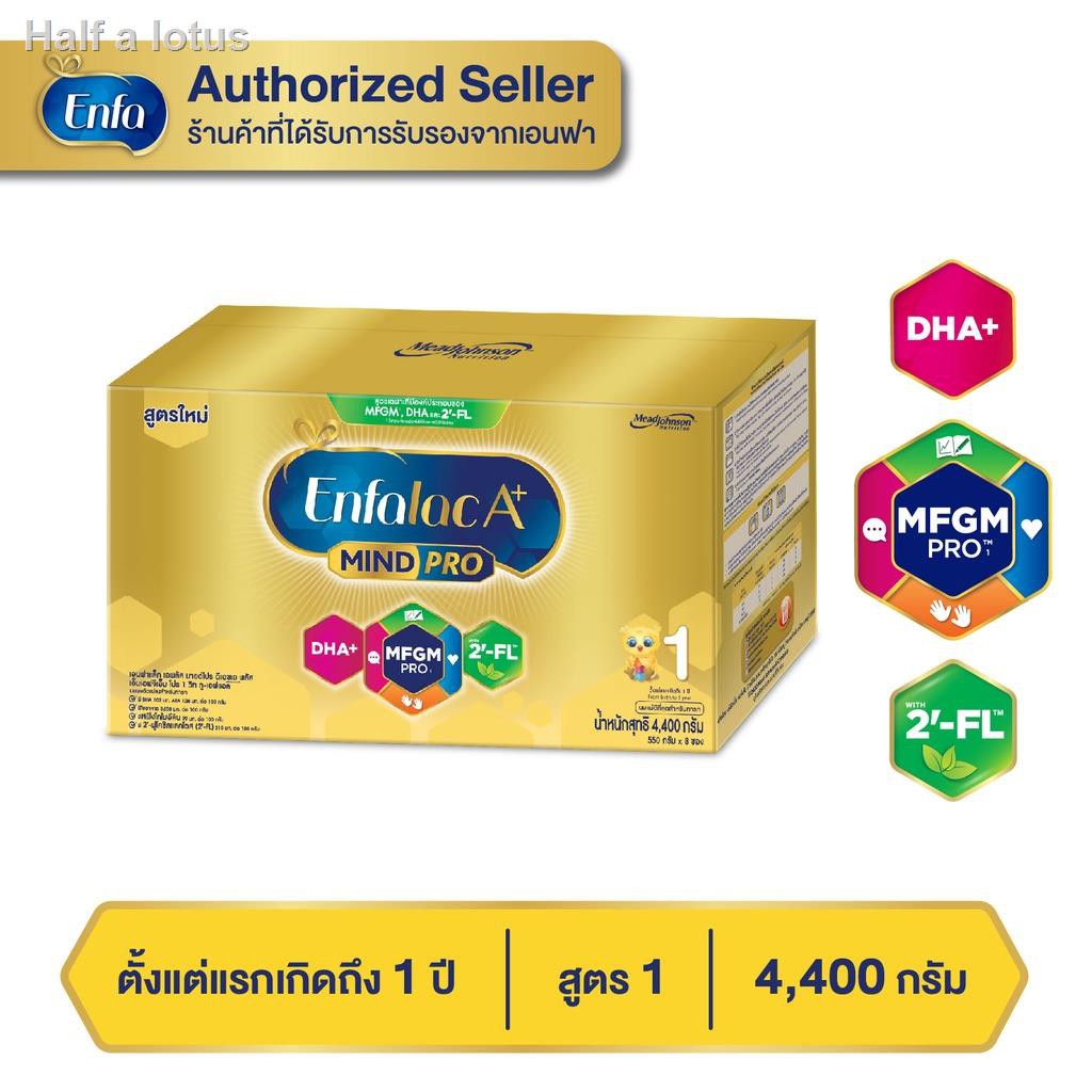 อุปกรณ△นมผงEnfalac เอนฟาแล็ค เอพลัส สูตร 1 นมผง สำหรับ เด็กแรกเกิด - 1 ปี 4,400 กรัม (1 กล่อง)