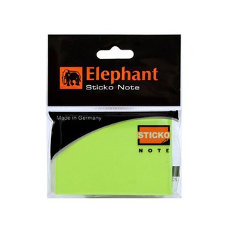 Elephant ตราช้าง กระดาษโน๊ต กระดาษโน๊ตกาวในตัว Post It สีเขียวนีออน 2X3 นิ้ว