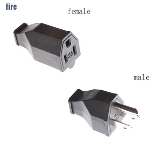 (Willbefire) อุปกรณ์เชื่อมต่อ Ac 125V 15A 3 pin ปลั๊ก US