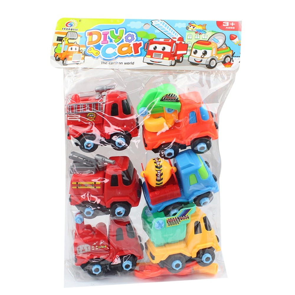 Telecorsa ชุดของเล่นรถของเล่นสำหรับเด็ก 6 ชิ้น รุ่น six-truck-toy-01a-Toy