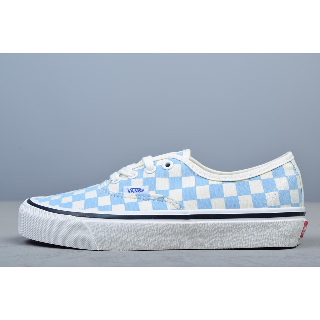 low top checkered vans laced