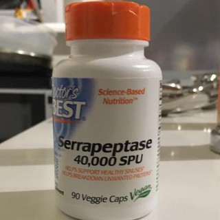 Doctors Best, Serrapeptase, 40,000 SPU, 90 Veggie Caps