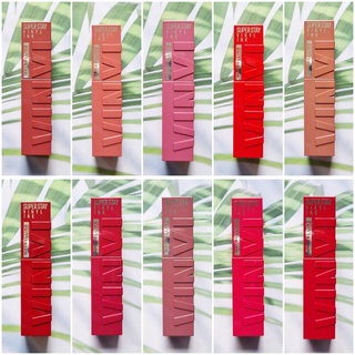 (Maybelline®) Super Stay Vinyl Ink Longwear Liquid Lipcolor 4.2 ml เมย์เบลลีน ลิควิดลิปสติก แบบแมท เนื้อมันวาว