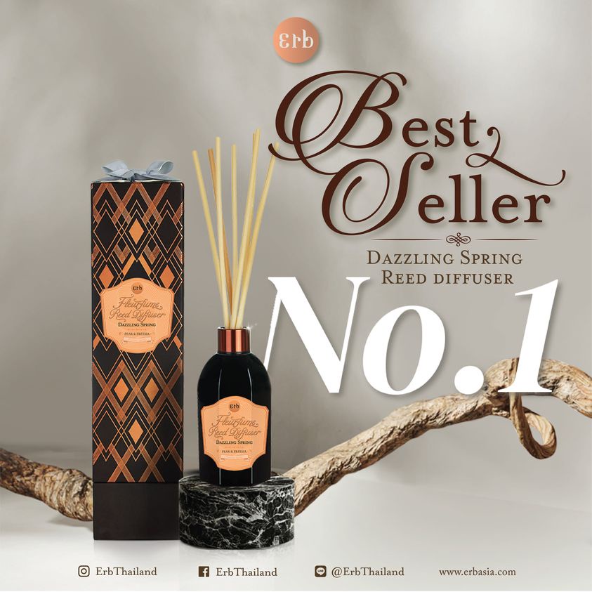 (Best Seller) Erb Dazzling Spring Fleurfume Reed Diffuser 100 ml. เอิบ ...