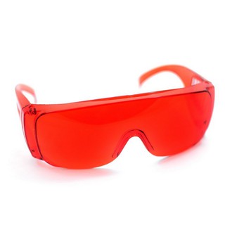 แว่นแฟนซีสงกรานต์ Safety Glasses Songkran Festival (แพ๊ค 1 ชิ้น) สีแดงเลือดหมู