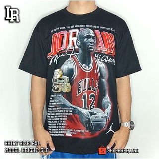 เสื้อยืดแขนสั้น พิมพ์ลาย Michael Jordan Bootleg