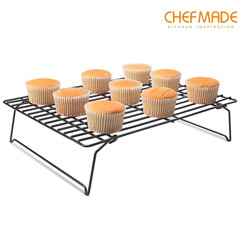 CHEFMADE ตะแกรงพักขนม ตะแกรงวางเค้ก ตะแกรงวางขนม  COOLING RACK 10.4"x13.5" WK9127 / 10“x18” WK9988