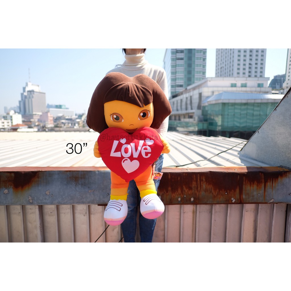 ตุ๊กตา Dora the Explorer ดอร่า ถือหัวใจ 13/18/22/30นิ้ว โดรา โดร่า ดอรา Valentine วาเลนไทน์ ราคา ถูกที่สุด ดีลบีเคเค แกลเลอรีภาพที่ 9