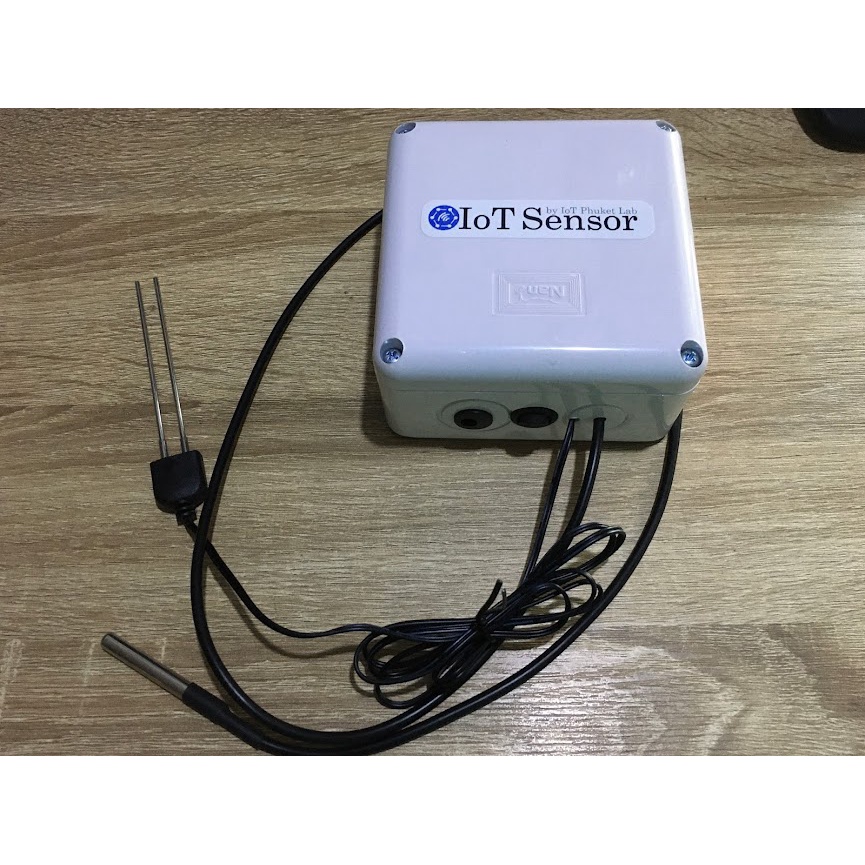 Smart Farm IoT Soil/Temp Sensor วัดความชื้นในดินและอุณหภูมิ หัวแสตนเลส เชื่อมต่อผ่าน Wifi