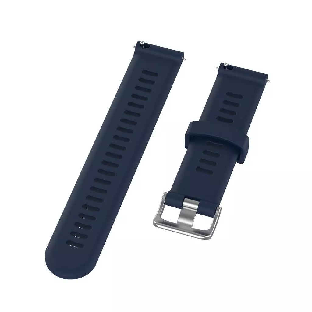 สายนาฬิกา ซิลิโคน หัวเข็มขัดโลหะ คลาสสิก สำหรับ Garmin Forerunner 645 245 245M 165 55 158 570 42mm 170 70