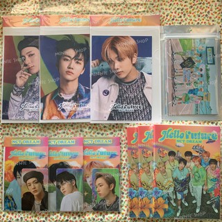 MD HELLO FUTURE - NCT DREAM สินค้าออฟฟิเชียล เจโน่ แจมิน, 3D CARD SET, HOLOGRAM อัพ EPOXY STICKER