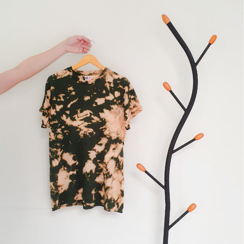 เสื้อยืดมัดย้อม Forest Green with Cloudy Cotton Combed 24s Soft Style Premium