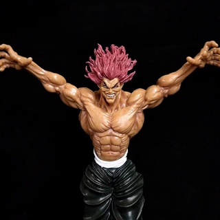 ตุ๊กตาฟิกเกอร์ PVC รูปการ์ตูนอนิเมะ Hanma Baki Fighter Hanma Yujirō ขนาด 22 ซม. เหมาะกับของขวัญ ของเล่นสําหรับเด็กผู้ชาย