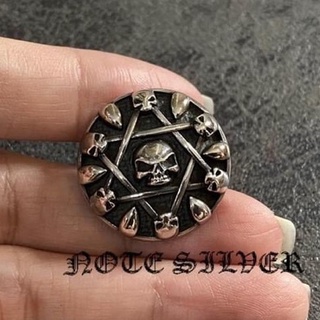 หมุดเงินแท้ ลายกะโหลก skulls Sterling Silver 925