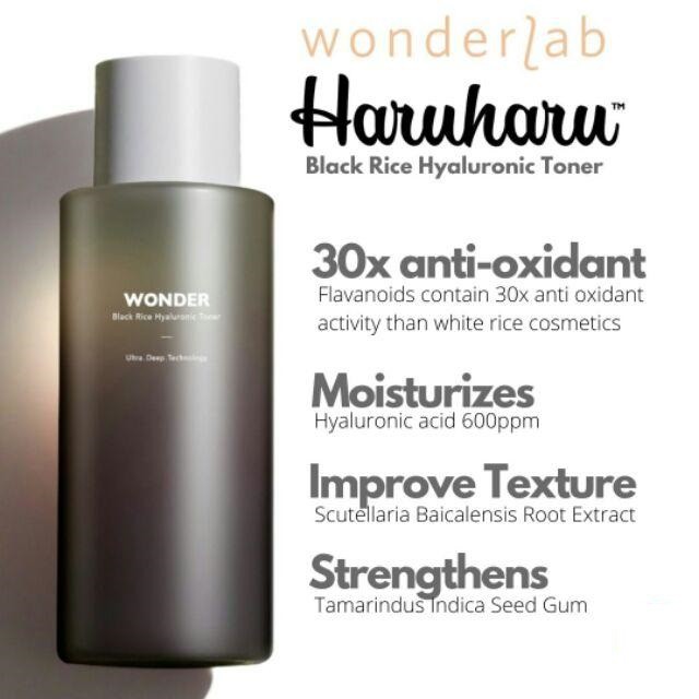 《🇰🇷พร้อมส่ง》HARUHARU WONDER Wonder Black Rice Hyaluronic Toner