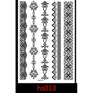 สติ๊กเกอร์ ลายสักสีดำ Black color Temporary tattoo Tattoo stickers