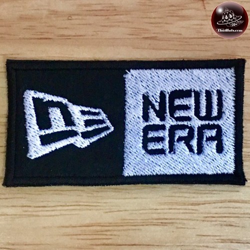 อาร์มรีดปักลาย new era/Size 6*3cm #ปักขาวดำพื้นดำ P7Aa52-0103 พร้อมส่ง