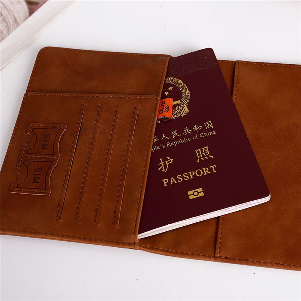 ซองใส่หนังสือเดินทาง วัสดุหนัง กระเป๋าถือ ผู้ถือบัตร อเนกประสงค์ คุณภาพสูง