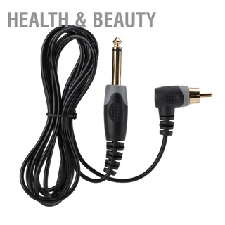 Health &amp; Beauty สายคลิปตะขอสัก 2.25 เมตร พร้อมปลั๊ก Rca หัวโค้ง