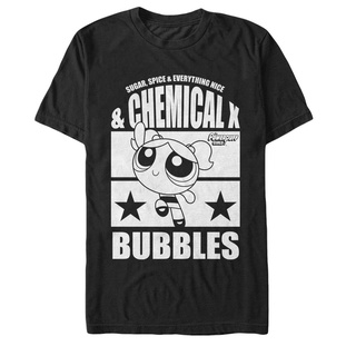 เสื้อยืดโอเวอร์ไซส์สไตล์ใหม่ขายร้อน Fifth Sun The Powerpuff Girls Mens Chemical X Bubbles Men T-ShirtS-3XL