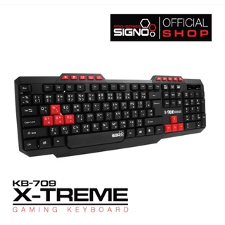 SIGNO Gaming Keyboard Rubber Dome รุ่น KB-709 (คีย์บอร์ด)