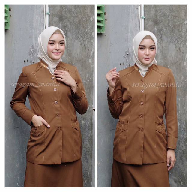 KHAKI TEACHER UNIFORM / DARK CIVIL SERVANT / ACEZH REGIONAL GOVERNMENT
