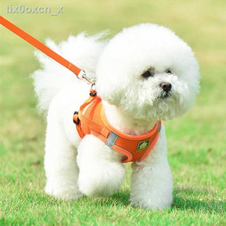 ❀▤สายจูงสุนัข Teddy Pomeranian vest-style dog leash, dog chain, dog dog, small dog, medium-sized dog, cat, and pet suppl