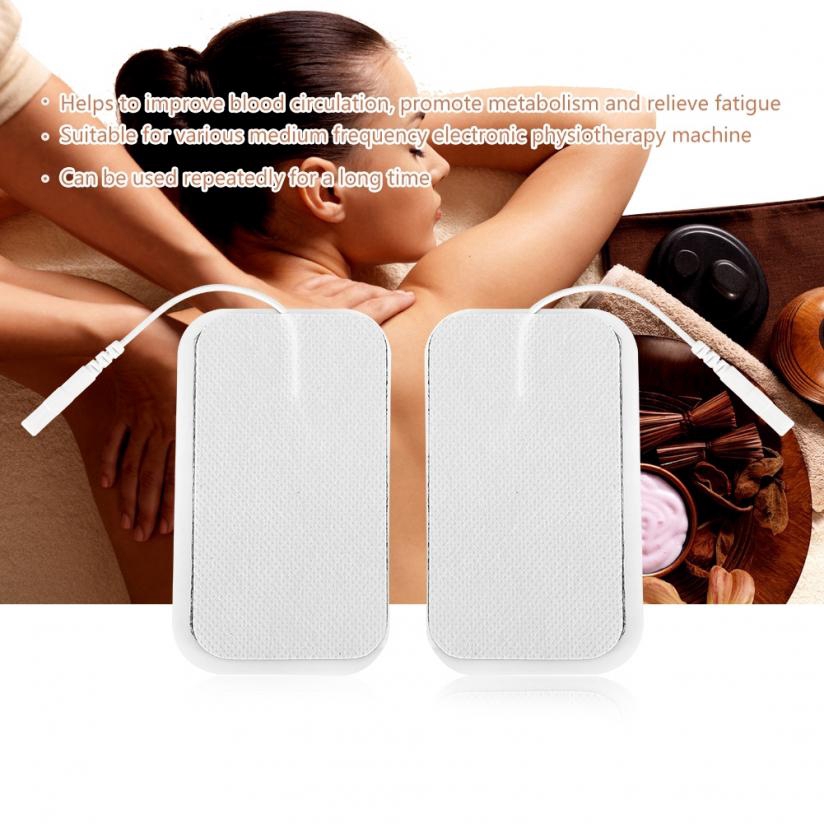 Keaostore-th แผ่นอิเล็กโทรด มีกาวในตัว แบบเปลี่ยน สำหรับเครื่องนวดไฟฟ้า 2 ชิ้น