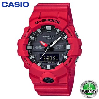 นาฬิกาข้อมือ Casio G-Shock GA-800 นาฬิกาข้อมือผู้ชายสีแดง