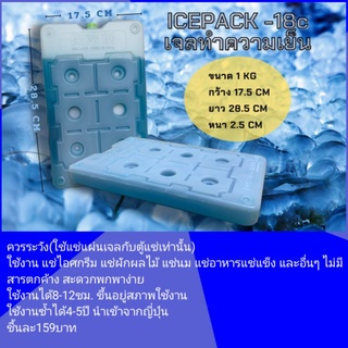 ice pack เจลทำความเย็น -18C 1000กรัม